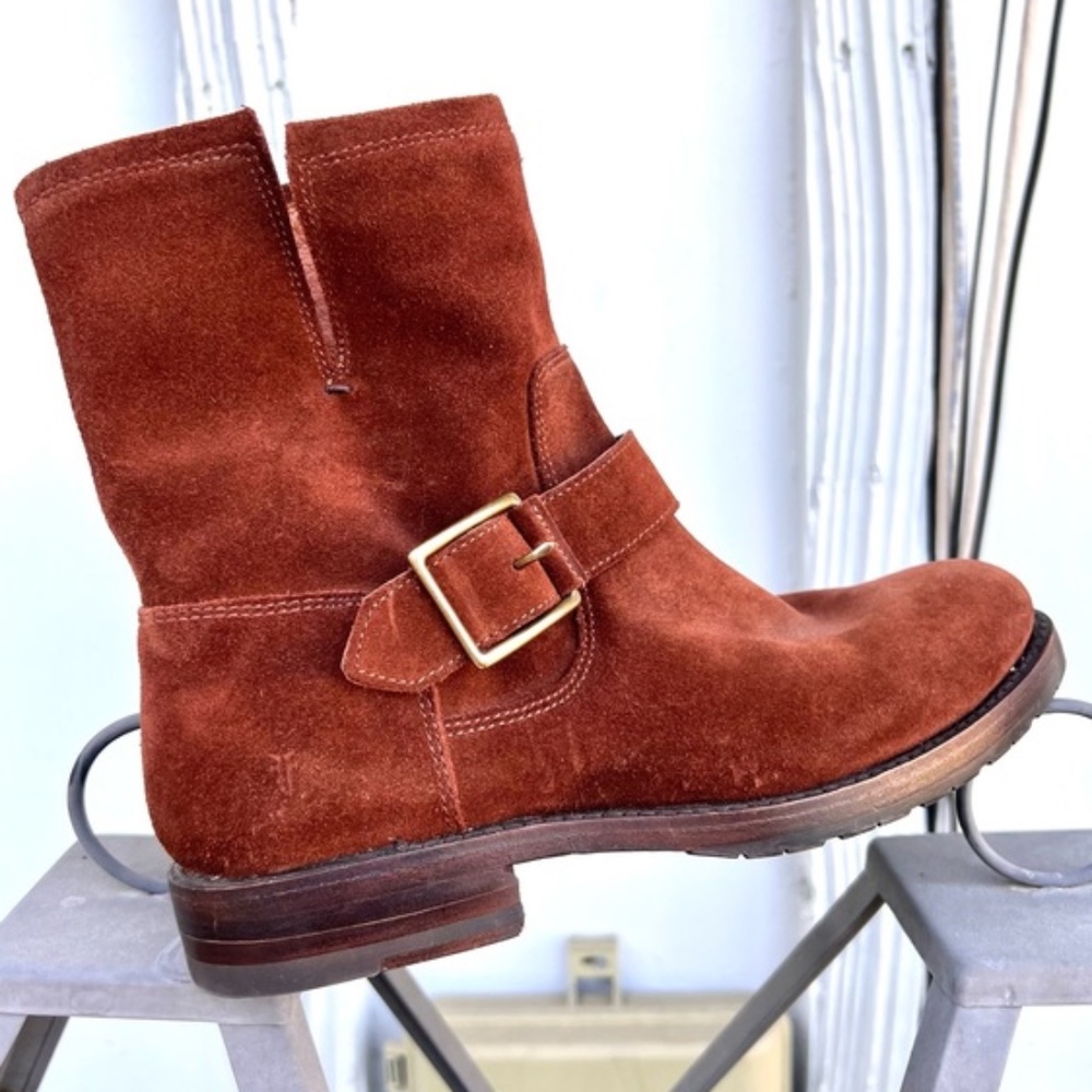 Frye Natalie Engineer Short Boots 6